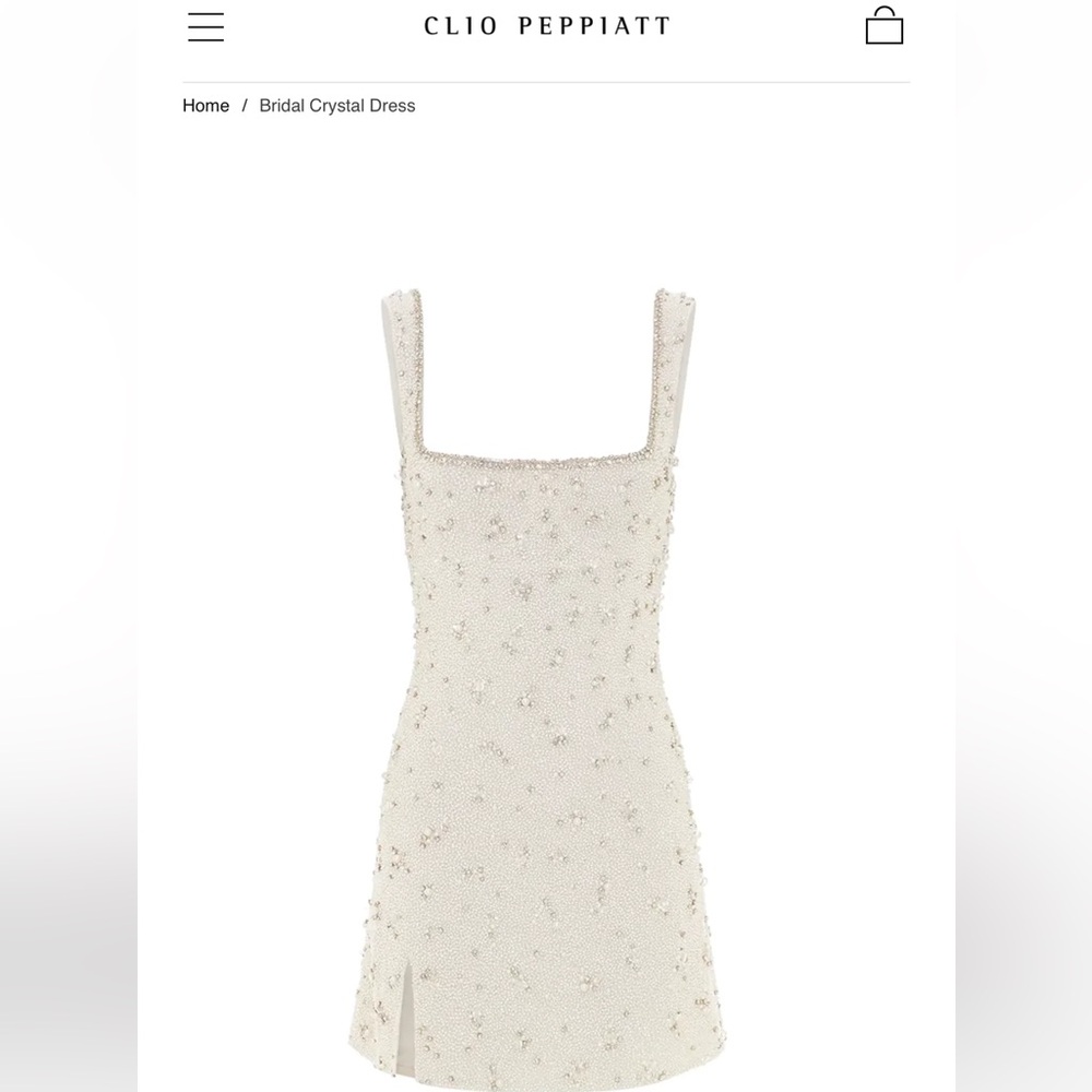 NWT - Clio Peppiatt Bridal Crystal Dress